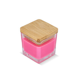 Chakra Kerze auf pflanzlicher Basis im Glasgefäß - Rosa bedrucken, Art.-Nr. LT90747-N0076