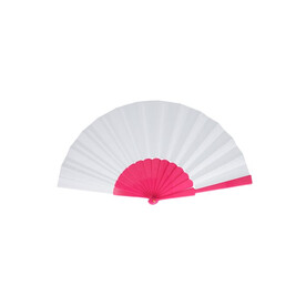 Fächer aus Kunststoff - Rosa bedrucken, Art.-Nr. LT90524-N0076