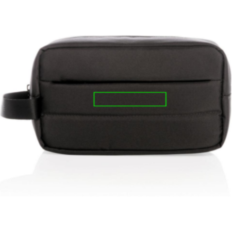 Impact AWARE™ RPET Kulturtasche schwarz bedrucken, Art.-Nr. P820.201