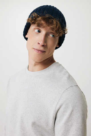 Kennedi AWARE™ Polylana® Beanie navy blau bedrucken, Art.-Nr. P453.3825