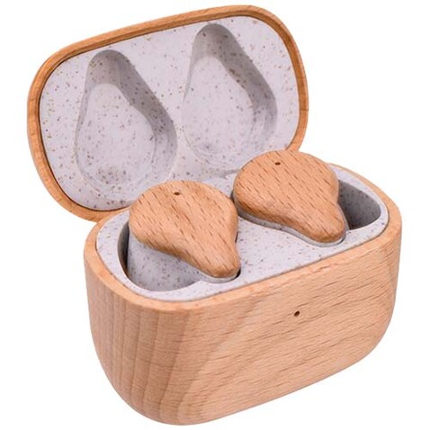 Prixton TWS163 Bluetooth® Ohrhörer, holz bedrucken, Art.-Nr. 1PA18571 Prixton TWS163 Bluetooth® Ohrhörer, holz bedrucken, Art.-Nr. 1PA18571