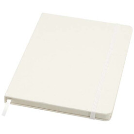 Bass A5 recyceltes Notizbuch, liniert, weiss bedrucken, Art.-Nr. 10736501