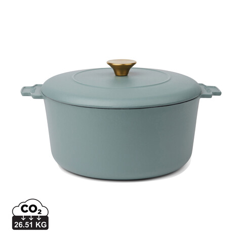 VINGA Monte Heritage Kokotte 5,5 L blau bedrucken, Art.-Nr. V2615107 VINGA Monte Heritage Kokotte 5,5 L blau bedrucken, Art.-Nr. V2615107