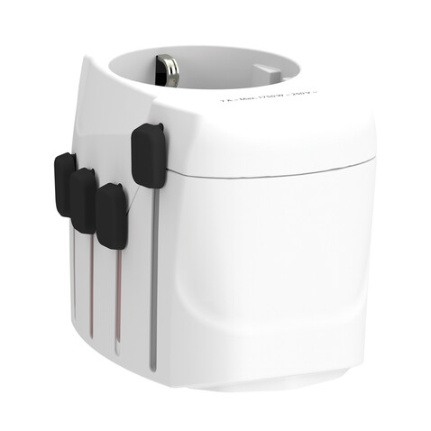 SKROSS Pro 3-Pole World Travel Adapter weiß bedrucken, Art.-Nr. RB1.103145 SKROSS Pro 3-Pole World Travel Adapter weiß bedrucken, Art.-Nr. RB1.103145