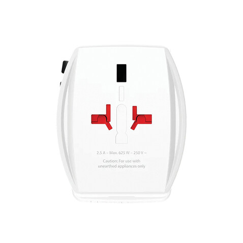 SKROSS World Travel Adapter MUV 65W PD mit USB-C-Kabel weiß bedrucken, Art.-Nr. RB1.302976 SKROSS World Travel Adapter MUV 65W PD mit USB-C-Kabel weiß bedrucken, Art.-Nr. RB1.302976