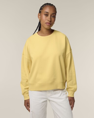 Stella Alma - Das Iconic Damen-Rundhals-Sweatshirt - Viva Yellow - XL bedrucken, Art.-Nr. STSW212C3561X