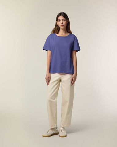 Stella Serena - Das Damen-T-Shirt mit weitem Rundhalsausschnitt - Dusk - M bedrucken, Art.-Nr. STTW173C3591M