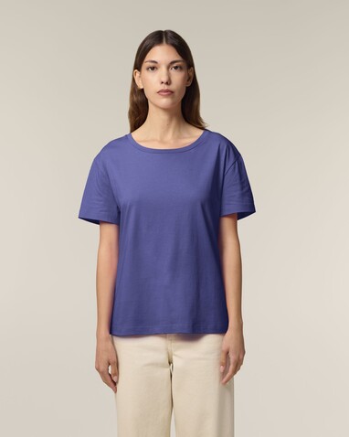 Stella Serena - Das Damen-T-Shirt mit weitem Rundhalsausschnitt - Dusk - M bedrucken, Art.-Nr. STTW173C3591M