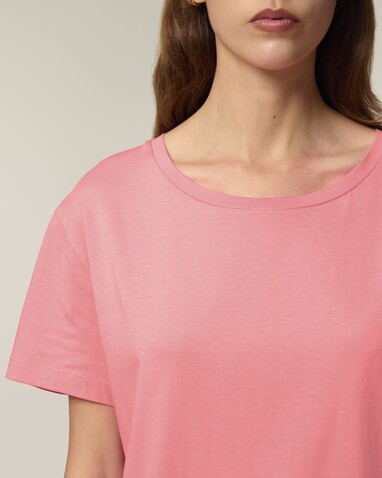 Stella Serena - Das Damen-T-Shirt mit weitem Rundhalsausschnitt - Pink Joy - XS bedrucken, Art.-Nr. STTW173C360XS