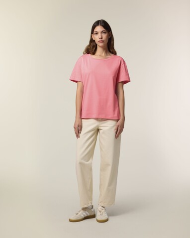 Stella Serena - Das Damen-T-Shirt mit weitem Rundhalsausschnitt - Pink Joy - M bedrucken, Art.-Nr. STTW173C3601M Stella Serena - Das Damen-T-Shirt mit weitem Rundhalsausschnitt - Pink Joy - M bedrucken, Art.-Nr. STTW173C3601M