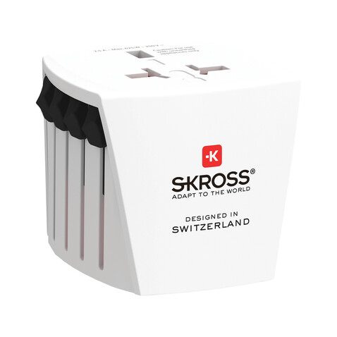 SKROSS World Travel Adapter MUV Micro weiß bedrucken, Art.-Nr. RB1.102.500-E SKROSS World Travel Adapter MUV Micro weiß bedrucken, Art.-Nr. RB1.102.500-E