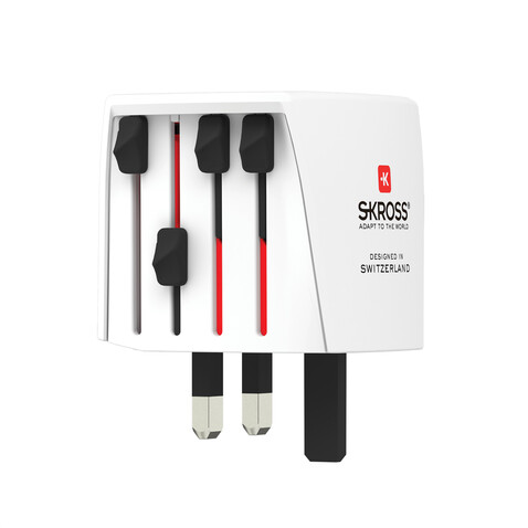 SKROSS World Travel Adapter MUV Micro weiß bedrucken, Art.-Nr. RB1.102.500-E SKROSS World Travel Adapter MUV Micro weiß bedrucken, Art.-Nr. RB1.102.500-E
