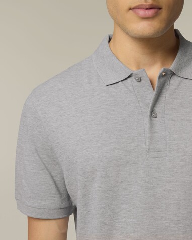 Stanley Coaster - Das Herren-Polo - Heather Grey - M bedrucken, Art.-Nr. STPM224C2501M