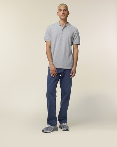 Stanley Coaster - Das Herren-Polo - Heather Grey - S bedrucken, Art.-Nr. STPM224C2501S