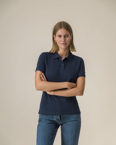 Stella Coaster - Das Damen-Polo - French Navy - XL bedrucken, Art.-Nr. STPW977C7271X