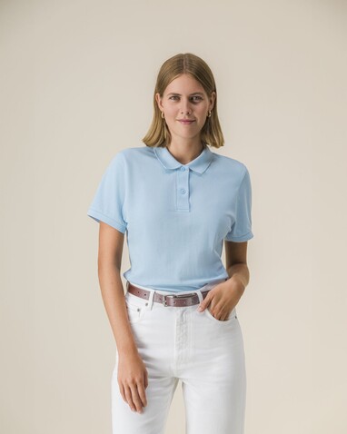 Stella Coaster - Das Damen-Polo - Sky blue - XS bedrucken, Art.-Nr. STPW977C232XS