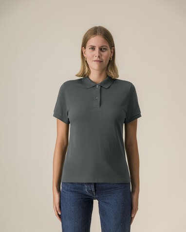 Stella Coaster - Das Damen-Polo - Anthracite - XL bedrucken, Art.-Nr. STPW977C2531X