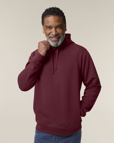 Sounder - Der Unisex-Hoodie mit Seitentaschen - Burgundy - XS bedrucken, Art.-Nr. STSU229C244XS
