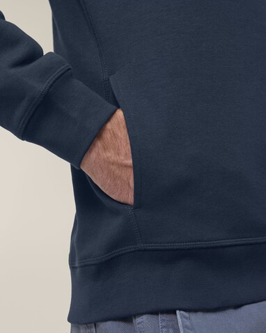 Sounder - Der Unisex-Hoodie mit Seitentaschen - French Navy - XXS bedrucken, Art.-Nr. STSU229C7272S