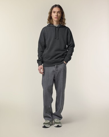 Sounder - Der Unisex-Hoodie mit Seitentaschen - Dark Heather Grey - M bedrucken, Art.-Nr. STSU229C6511M