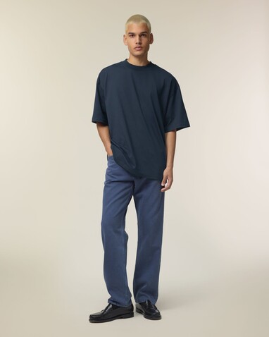 Blaster 2.0 - Das Oversized Unisex-T-Shirt mit Stehkragen - French Navy - XXS bedrucken, Art.-Nr. STTU959C7272S Blaster 2.0 - Das Oversized Unisex-T-Shirt mit Stehkragen - French Navy - XXS bedrucken, Art.-Nr. STTU959C7272S