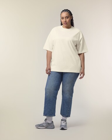 Blaster 2.0 - Das Oversized Unisex-T-Shirt mit Stehkragen - Natural Raw - L bedrucken, Art.-Nr. STTU959C0541L Blaster 2.0 - Das Oversized Unisex-T-Shirt mit Stehkragen - Natural Raw - L bedrucken, Art.-Nr. STTU959C0541L