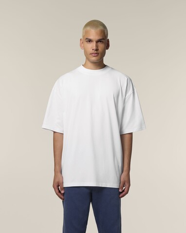 Blaster 2.0 - Das Oversized Unisex-T-Shirt mit Stehkragen - White - 3XL bedrucken, Art.-Nr. STTU959C0013X Blaster 2.0 - Das Oversized Unisex-T-Shirt mit Stehkragen - White - 3XL bedrucken, Art.-Nr. STTU959C0013X