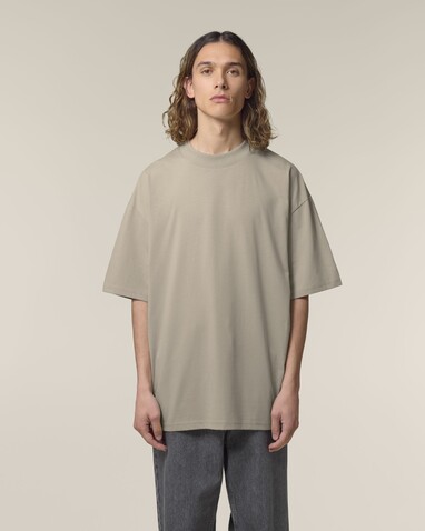 Blaster 2.0 - Das Oversized Unisex-T-Shirt mit Stehkragen - Stone - XL bedrucken, Art.-Nr. STTU959C3581X Blaster 2.0 - Das Oversized Unisex-T-Shirt mit Stehkragen - Stone - XL bedrucken, Art.-Nr. STTU959C3581X
