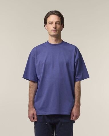 Blaster 2.0 - Das Oversized Unisex-T-Shirt mit Stehkragen - Dusk - XS bedrucken, Art.-Nr. STTU959C359XS