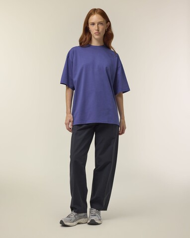 Blaster 2.0 - Das Oversized Unisex-T-Shirt mit Stehkragen - Dusk - XXL bedrucken, Art.-Nr. STTU959C3592X