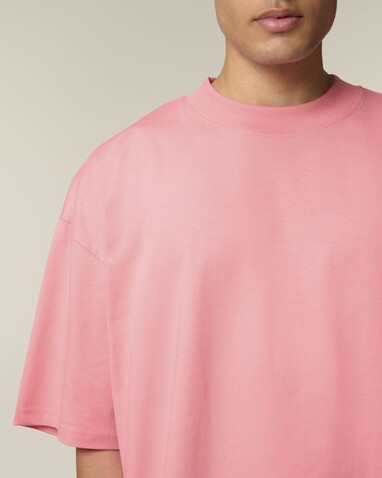 Blaster 2.0 - Das Oversized Unisex-T-Shirt mit Stehkragen - Pink Joy - M bedrucken, Art.-Nr. STTU959C3601M