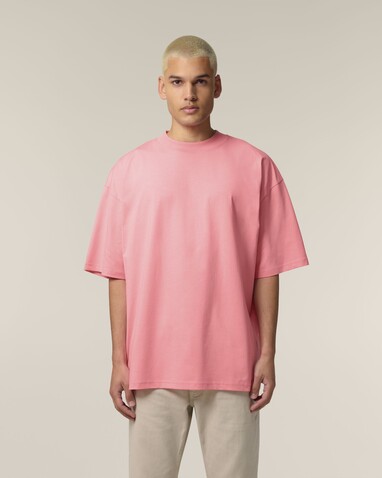 Blaster 2.0 - Das Oversized Unisex-T-Shirt mit Stehkragen - Pink Joy - XL bedrucken, Art.-Nr. STTU959C3601X Blaster 2.0 - Das Oversized Unisex-T-Shirt mit Stehkragen - Pink Joy - XL bedrucken, Art.-Nr. STTU959C3601X