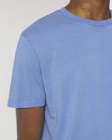 Crafter Vintage - Das Garment-Dyed Unisex-T-Shirt - G. Dyed Swimmer Blue - L bedrucken, Art.-Nr. STTU976C1031L