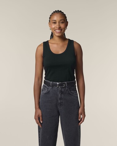 Stella Ava - Das Fitted Damen-Tanktop - Black - XXL bedrucken, Art.-Nr. STTW963C0022X