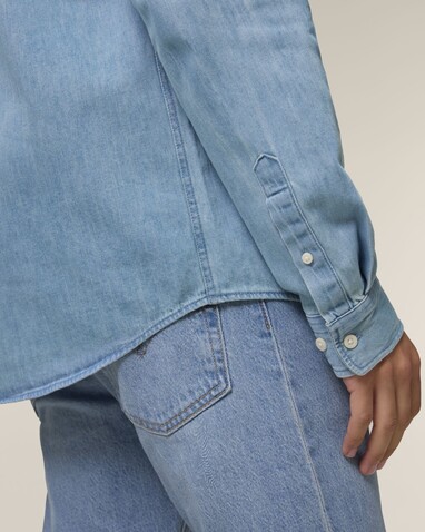 Stanley Denim Shirt - Das Herren-Jeanshemd - Light Wash - 3XL bedrucken, Art.-Nr. STWM967C3703X Stanley Denim Shirt - Das Herren-Jeanshemd - Light Wash - 3XL bedrucken, Art.-Nr. STWM967C3703X