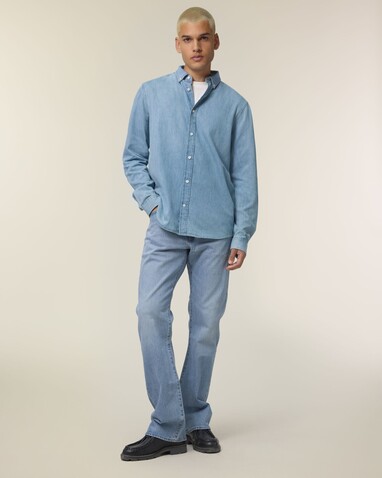 Stanley Denim Shirt - Das Herren-Jeanshemd - Light Wash - 3XL bedrucken, Art.-Nr. STWM967C3703X Stanley Denim Shirt - Das Herren-Jeanshemd - Light Wash - 3XL bedrucken, Art.-Nr. STWM967C3703X