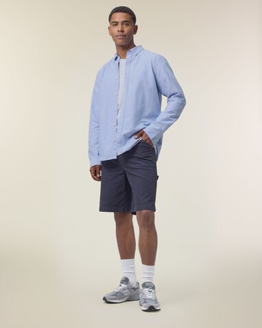 Stanley Oxford Shirt - Das Herren-Oxfordhemd - Blue Oxford - 4XL bedrucken, Art.-Nr. STWM968C3634X
