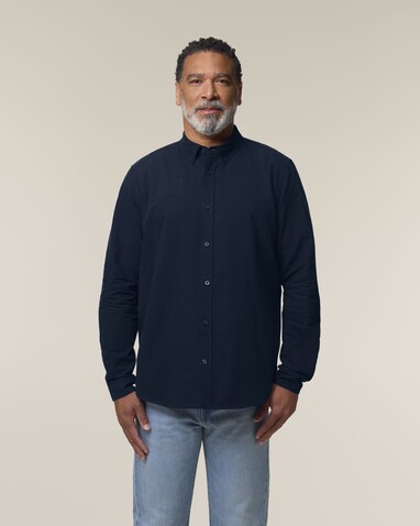 Stanley Oxford Shirt - Das Herren-Oxfordhemd - French Navy - M bedrucken, Art.-Nr. STWM968C7271M