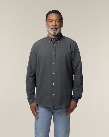 Stanley Oxford Shirt - Das Herren-Oxfordhemd - Anthracite - M bedrucken, Art.-Nr. STWM968C2531M Stanley Oxford Shirt - Das Herren-Oxfordhemd - Anthracite - M bedrucken, Art.-Nr. STWM968C2531M