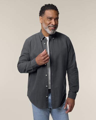 Stanley Oxford Shirt - Das Herren-Oxfordhemd - Anthracite - XL bedrucken, Art.-Nr. STWM968C2531X