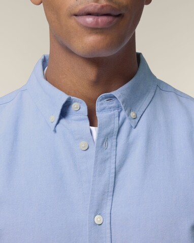 Stanley Oxford Shirt - Das Herren-Oxfordhemd - Blue Oxford - 3XL bedrucken, Art.-Nr. STWM968C3633X