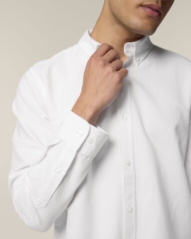 Stanley Oxford Shirt - Das Herren-Oxfordhemd - White - S bedrucken, Art.-Nr. STWM968C0011S