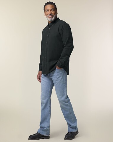 Stanley Oxford Shirt - Das Herren-Oxfordhemd - Black - 4XL bedrucken, Art.-Nr. STWM968C0024X