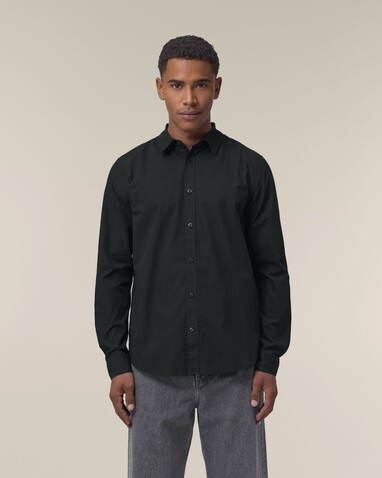 Stanley Styler Shirt - Das Herren-Popelinehemd - Black - 3XL bedrucken, Art.-Nr. STWM969C0023X