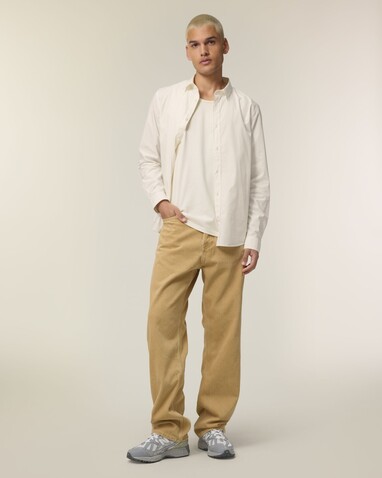 Stanley Styler Shirt - Das Herren-Popelinehemd - Cream - XL bedrucken, Art.-Nr. STWM969C3611X