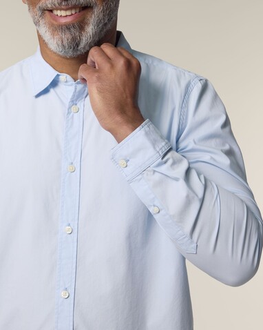 Stanley Styler Shirt - Das Herren-Popelinehemd - Summer Blue - XL bedrucken, Art.-Nr. STWM969C3661X Stanley Styler Shirt - Das Herren-Popelinehemd - Summer Blue - XL bedrucken, Art.-Nr. STWM969C3661X