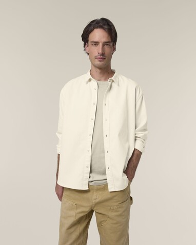 Worker Shirt - Das Relaxed Unisex-Hemd - Natural Raw - S bedrucken, Art.-Nr. STWU975C0541S Worker Shirt - Das Relaxed Unisex-Hemd - Natural Raw - S bedrucken, Art.-Nr. STWU975C0541S