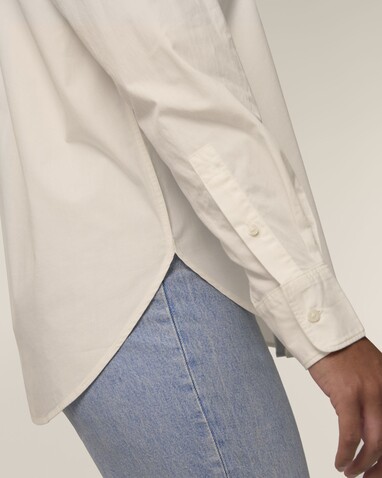 Stella Styler Shirt - Das Relaxed Damen-Popelinehemd - Cream - S bedrucken, Art.-Nr. STWW973C3611S