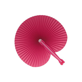 Mini faltbarer Handfächer - Rosa bedrucken, Art.-Nr. LT90526-N0076