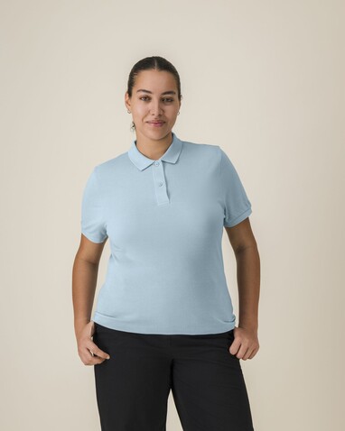 Stella Coaster - Das Damen-Polo - Sky blue - L bedrucken, Art.-Nr. STPW977C2321L